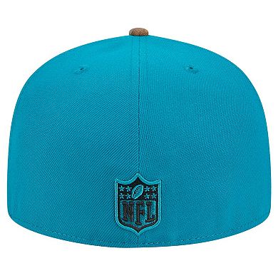 Men's New Era Teal Jacksonville Jaguars Active Two-Tone Camo 59FIFTY Fitted Hat