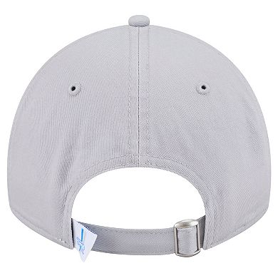 Women's New Era Silver Detroit Lions Throwback Main Core Classic 2.0 9TWENTY Adjustable Hat