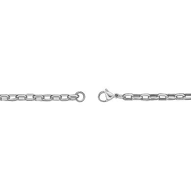 Men's LYNX Stainless Steel 5 mm Rolo Chain Necklace