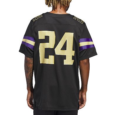 Men's adidas #24 Black Washington Huskies Alternate Premier Strategy Jersey