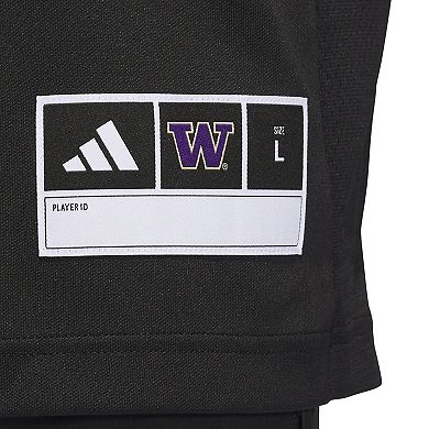 Men's adidas #24 Black Washington Huskies Alternate Premier Strategy Jersey