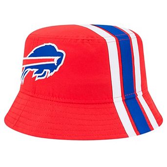Men's New Era Red Buffalo Bills Helmet Bucket Hat