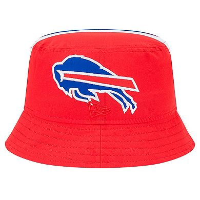 Men's New Era Red Buffalo Bills Helmet Bucket Hat