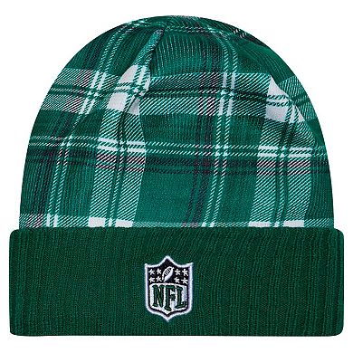Men's New Era Green New York Jets Sideline Statement Cuffed Knit Hat