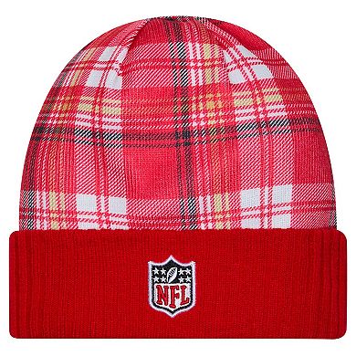 Men's New Era Scarlet San Francisco 49ers Sideline Statement Cuffed Knit Hat