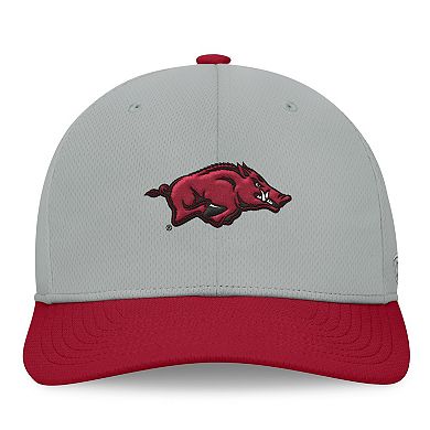 Men's Top of the World Gray/Cardinal Arkansas Razorbacks Mick Flex Hat