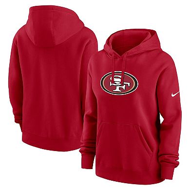 Women's Nike Scarlet San Francisco 49ers Club Fleece Pullover Hoodie