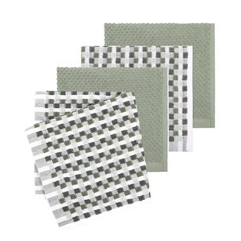 Mingle & Co. 4-Pack Carved Terry Dishcloth Set