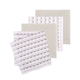 Mingle & Co. 4-Pack Carved Terry Dishcloth Set