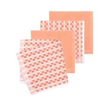 Mingle & Co. 4-Pack Carved Terry Dishcloth Set