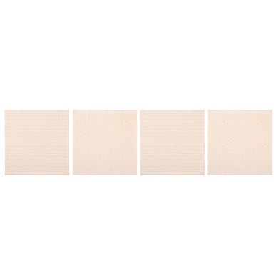 Mingle & Co. 4-Pack Waffle Stripe Dishcloth Set