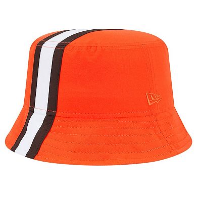 Men's New Era Orange Cleveland Browns Helmet Bucket Hat