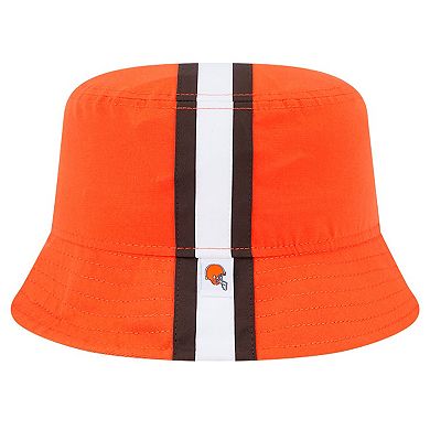 Men's New Era Orange Cleveland Browns Helmet Bucket Hat