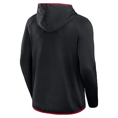 Men's Fanatics Black/Crimson Oklahoma Sooners Transitional Hoodie T-Shirt
