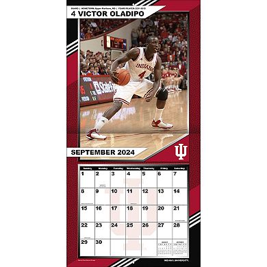 Indiana Hoosiers 2024-2025 12�۝ x 12�۝ Team Wall Calendar