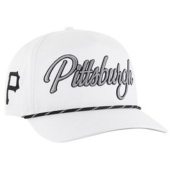 Men's '47 White Pittsburgh Pirates Overhand Speckle Hitch Rope Adjustable Hat