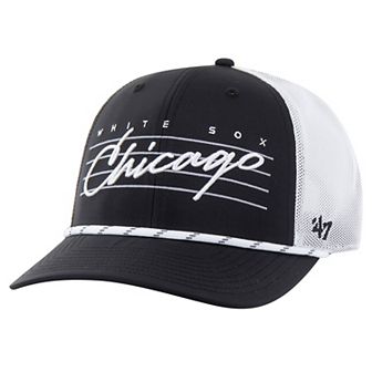 Men's '47 Black Chicago White Sox Downburst Trucker Adjustable Hat