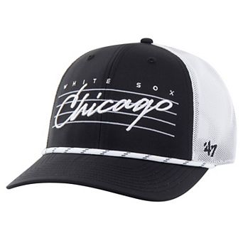 Men's '47 Black Chicago White Sox Downburst Trucker Adjustable Hat