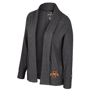 Women's Colosseum Charcoal Iowa State Cyclones Dash Cardigan