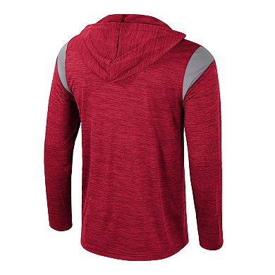 Men's Colosseum Cardinal Washington State Cougars Dozer Half-Zip Windshirt