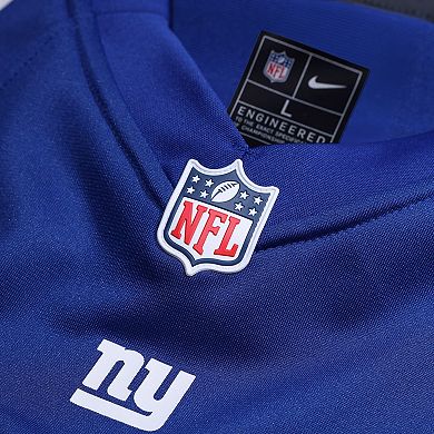 Men's Nike Malik Nabers Royal New York Giants Player Game Jersey