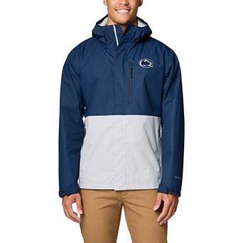 Men's Columbia Navy Penn State Nittany Lions Field Bound Omni-Tech™ Full-Zip Jacket