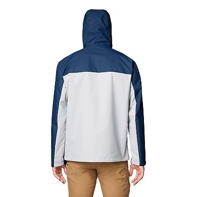 Men's Columbia Navy Penn State Nittany Lions Field Bound Omni-Tech™ Full-Zip Jacket