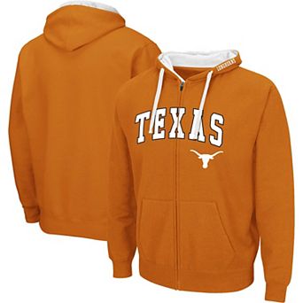 Men's Colosseum Texas Orange Texas Longhorns Big & Tall Full-Zip Hoodie