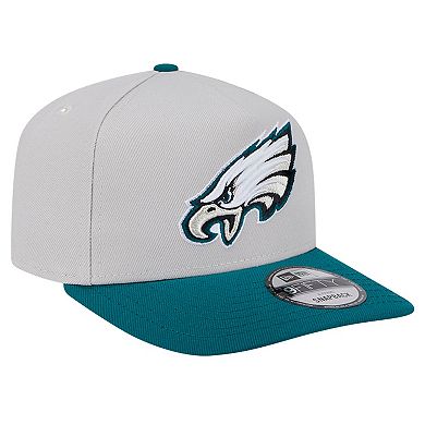 Men's New Era Stone Philadelphia Eagles Decent 9FIFTY A-Frame Snapback Hat