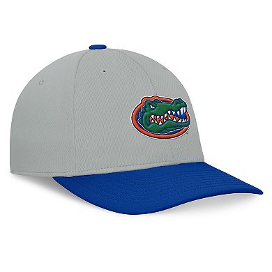 Men's Top of the World Gray/Royal Florida Gators Mick Flex Hat