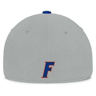 Men's Top of the World Gray/Royal Florida Gators Mick Flex Hat
