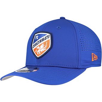 Men's New Era Blue FC Cincinnati 9SEVENTY COOLERA Stretch-Snap Adjustable Hat