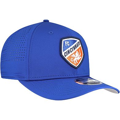 Men's New Era Blue FC Cincinnati 9SEVENTY COOLERA Stretch-Snap Adjustable Hat