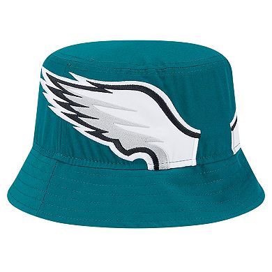 Men's New Era Midnight Green Philadelphia Eagles Helmet Bucket Hat