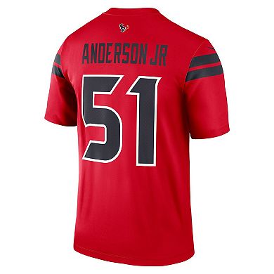 Men's Nike Will Anderson Jr. Red Houston Texans Alternate Legend Player Performance Top