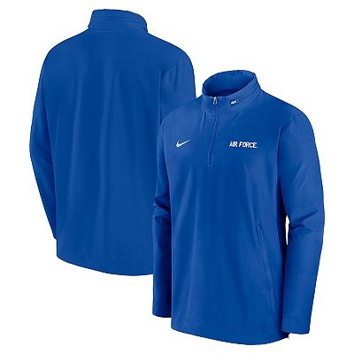 Men s Nike Royal Air Force Falcons 2024 Sideline Coach Quarter Zip Hoodie Jacket