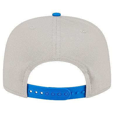 Men's New Era Stone/Powder Blue Los Angeles Chargers Athletic Golfer Snapback Hat