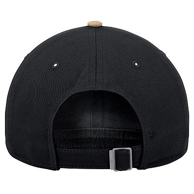 Men's Nike Black Wake Forest Demon Deacons Colorblock Club Adjustable Hat