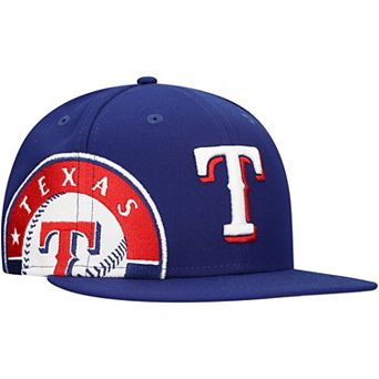 Men's New Era Royal Texas Rangers Logo Strike 9FIFTY Snapback Hat