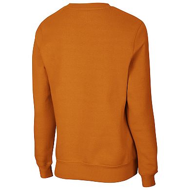 Women's Colosseum Texas Orange Texas Longhorns Campanile Pullover Sweatshirt