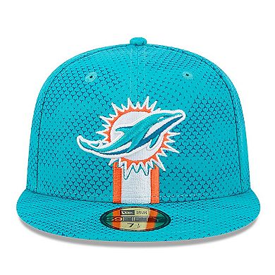 Men's New Era Aqua Miami Dolphins 2024 Sideline 59FIFTY Fitted Hat