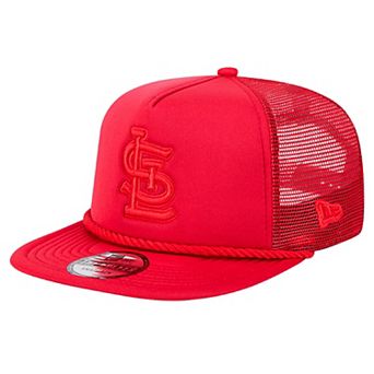Men's New Era Red St. Louis Cardinals Tone Foam Meshback Golfer Snapback Hat