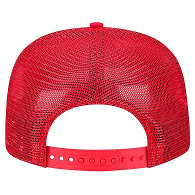 Men's New Era Red St. Louis Cardinals Tone Foam Meshback Golfer Snapback Hat