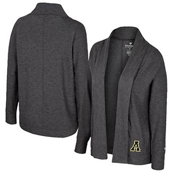 Women's Colosseum Charcoal Appalachian State Mountaineers��Dash Cardigan