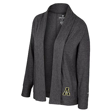 Women's Colosseum Charcoal Appalachian State Mountaineers Dash Cardigan