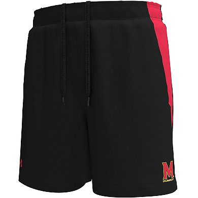 Men's Under Armour Black Maryland Terrapins Tech Vent Performance Short