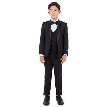 Perry Ellis Boy's 5 pc Solid Tuxedo