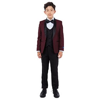 Perry Ellis Boy's 5 pc Solid Tuxedo