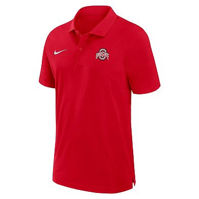 Men's Nike Red Ohio State Buckeyes Sideline Woven Performance Polo