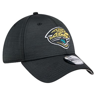 Men's New Era Black Jacksonville Jaguars Throwback Active Tech 39THIRTY Flex Hat